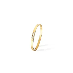 0.10ctw Yellow Gold Diamond Bangle Bracelet