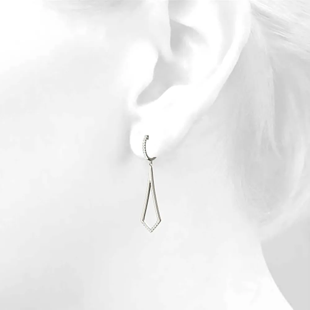 0.20 ctw Diamond Modern Drop Earrings