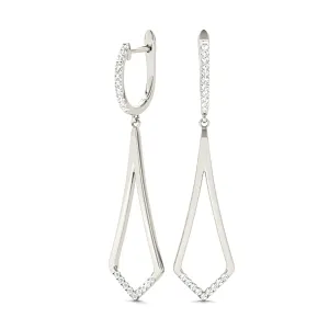 0.20 ctw Diamond Modern Drop Earrings