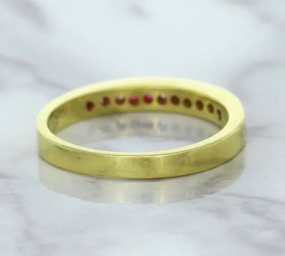 0.35ctw Round Ruby Ring in 18K Yellow Gold