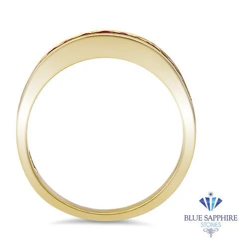 0.35ctw Round Ruby Ring in 18K Yellow Gold