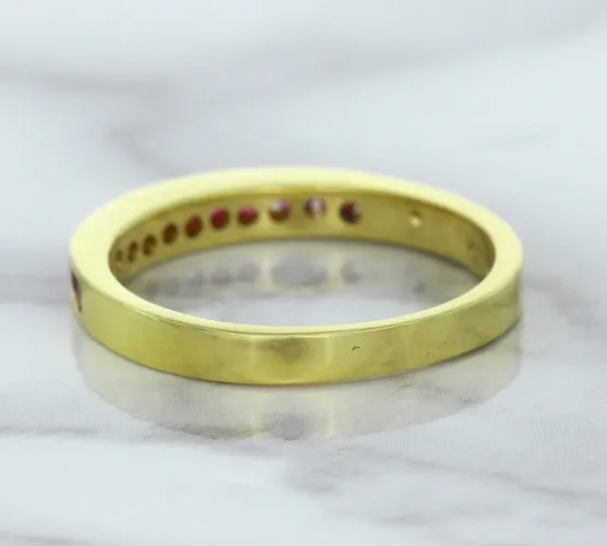 0.35ctw Round Ruby Ring in 18K Yellow Gold