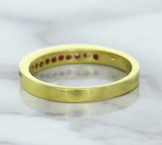 0.35ctw Round Ruby Ring in 18K Yellow Gold