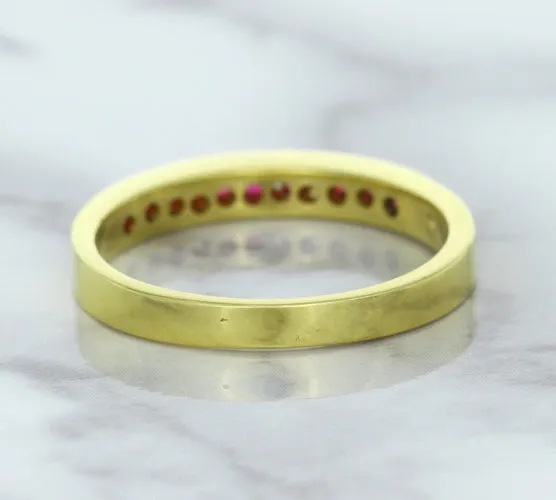 0.35ctw Round Ruby Ring in 18K Yellow Gold
