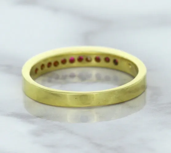 0.35ctw Round Ruby Ring in 18K Yellow Gold