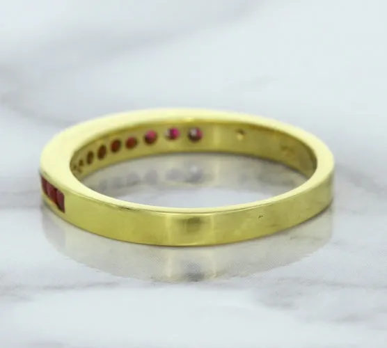 0.35ctw Round Ruby Ring in 18K Yellow Gold