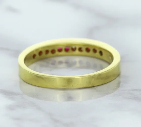 0.35ctw Round Ruby Ring in 18K Yellow Gold