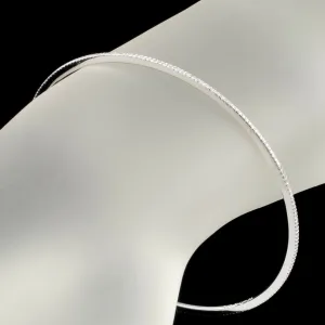 1.00 carat Diamond 18k White Gold Stackable Bangle Bracelet