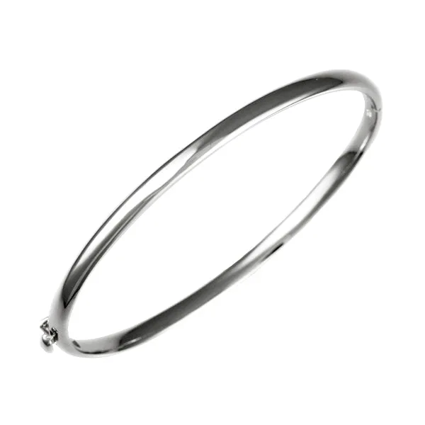 14 Karat Solid 4mm Bangle Bracelet