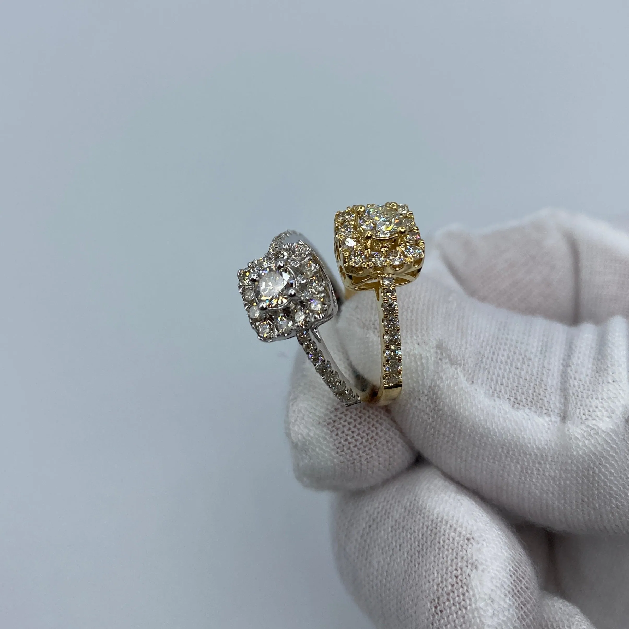 14K Luxe Square Diamond Engagement Ring