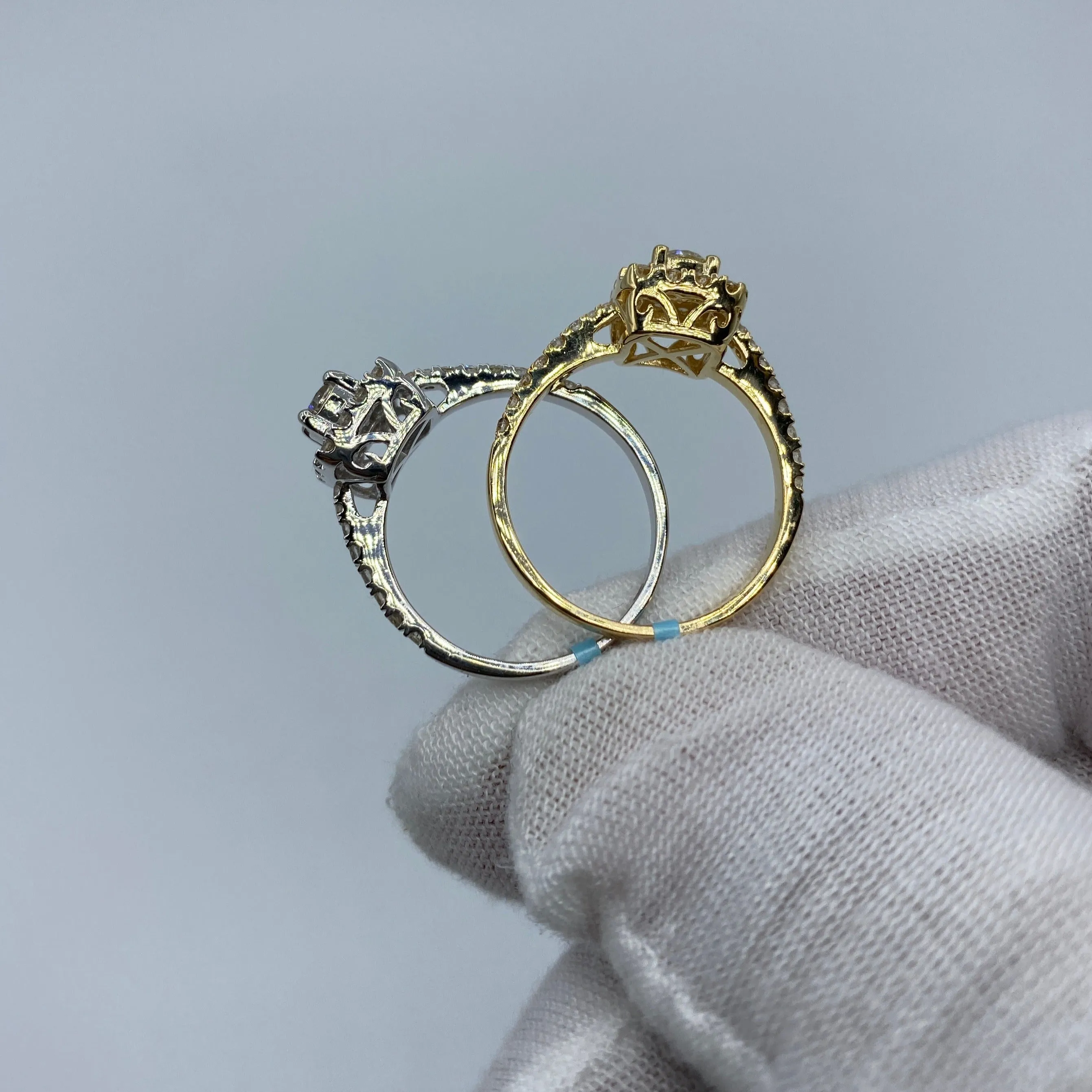 14K Luxe Square Diamond Engagement Ring