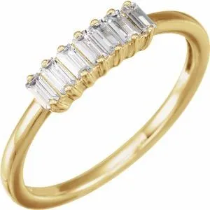 14K Yellow 1/3 CTW Lab-Grown Diamond Ring