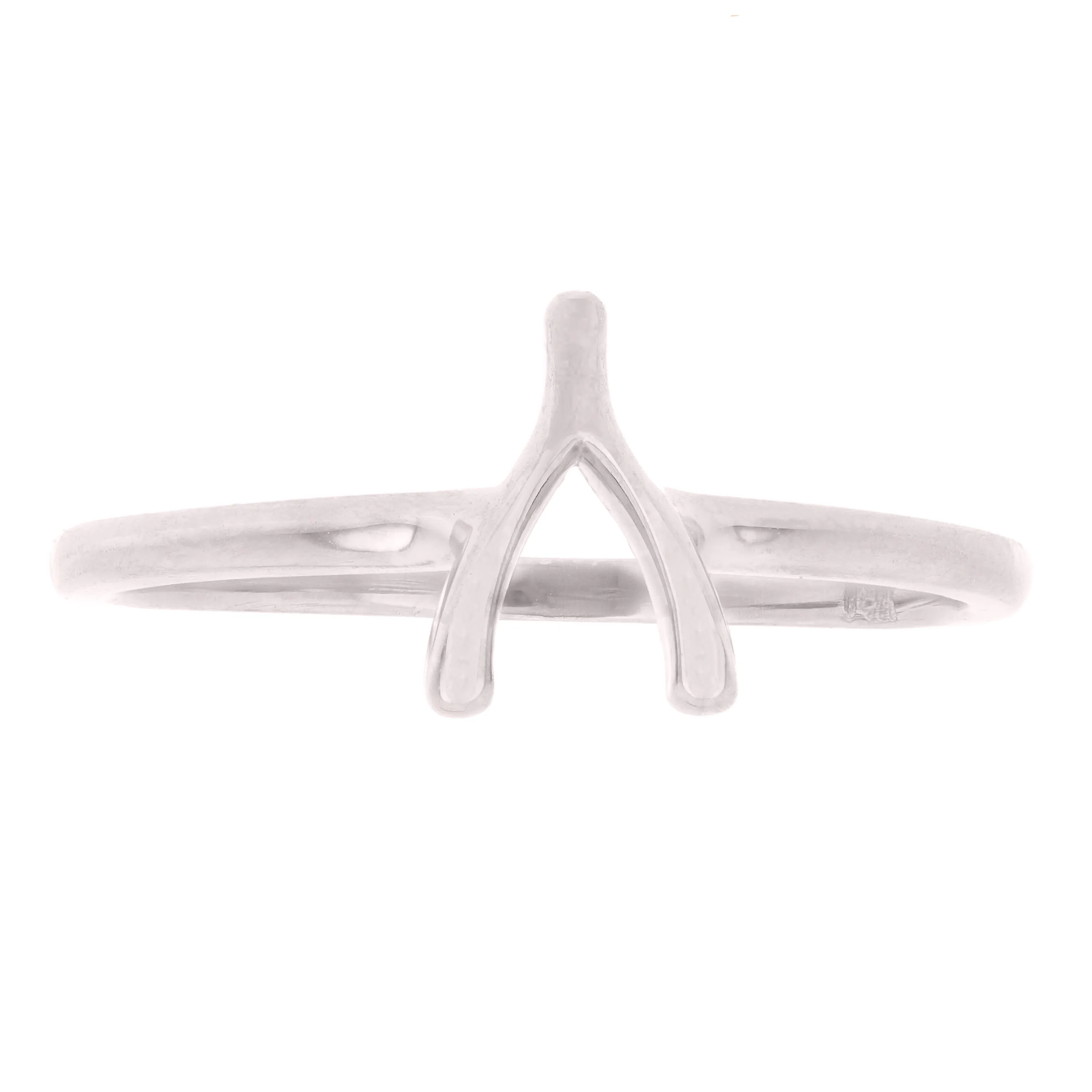 14k Yellow Gold Lucky Wishbone Ring Stackable Size 7 1.5 grams