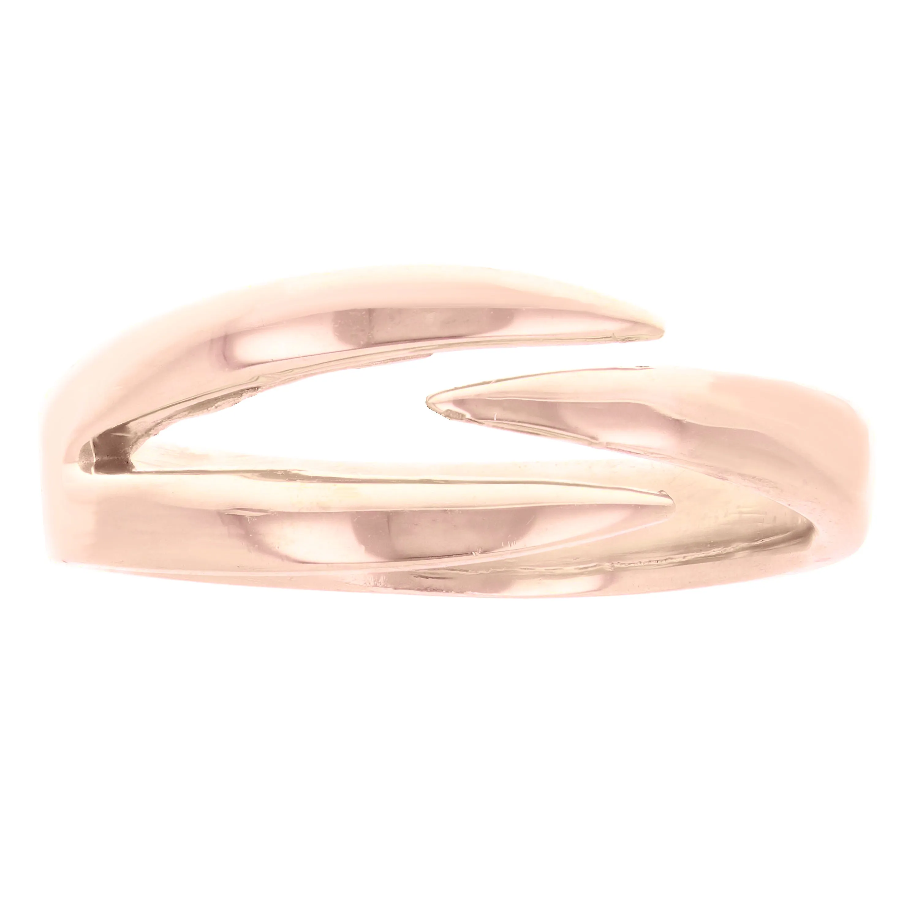 14k Yellow White or Rose Gold Stackable Claw Ring Size 6.5-7