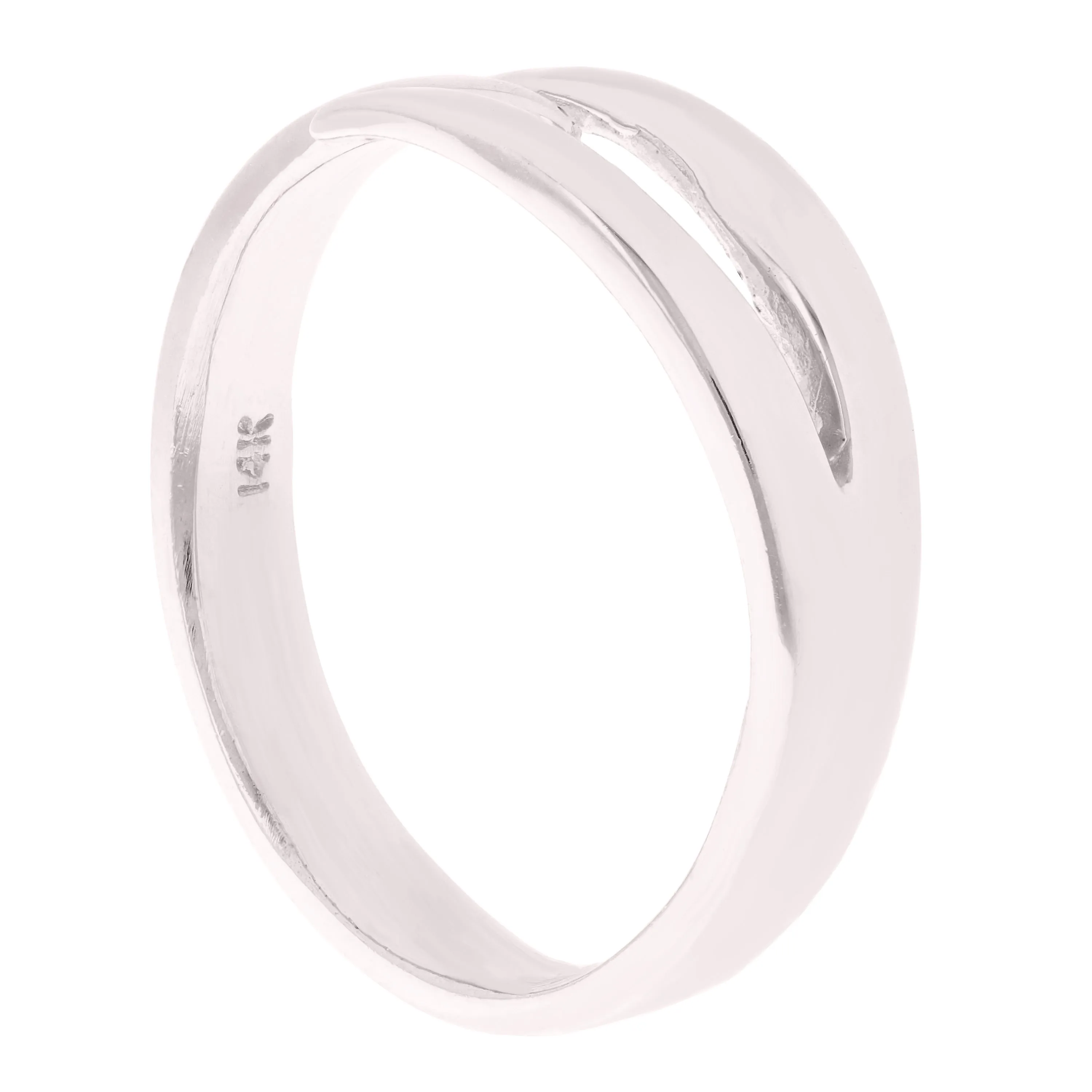 14k Yellow White or Rose Gold Stackable Claw Ring Size 6.5-7