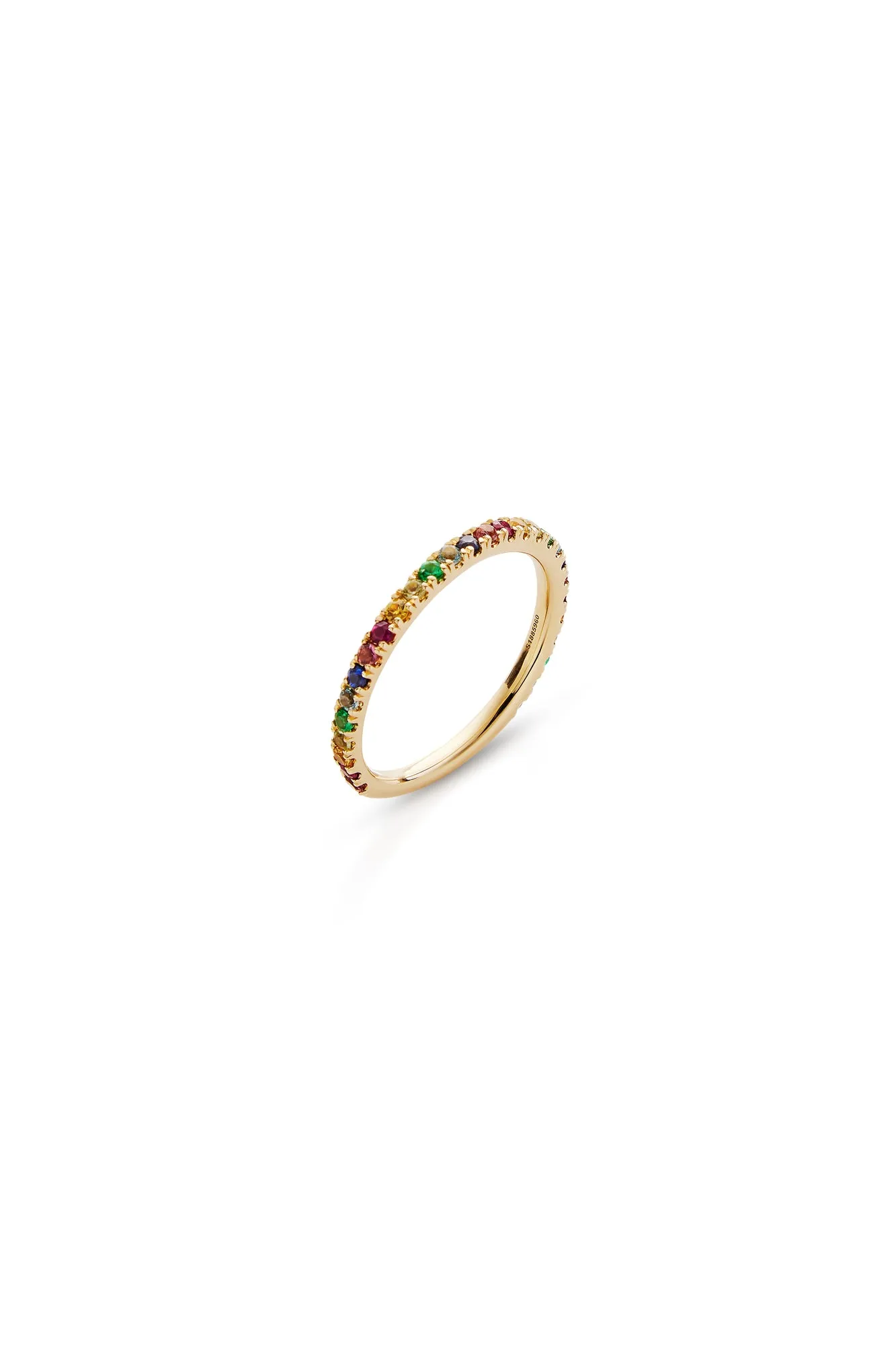 14KY Multi Color Stackable Ring