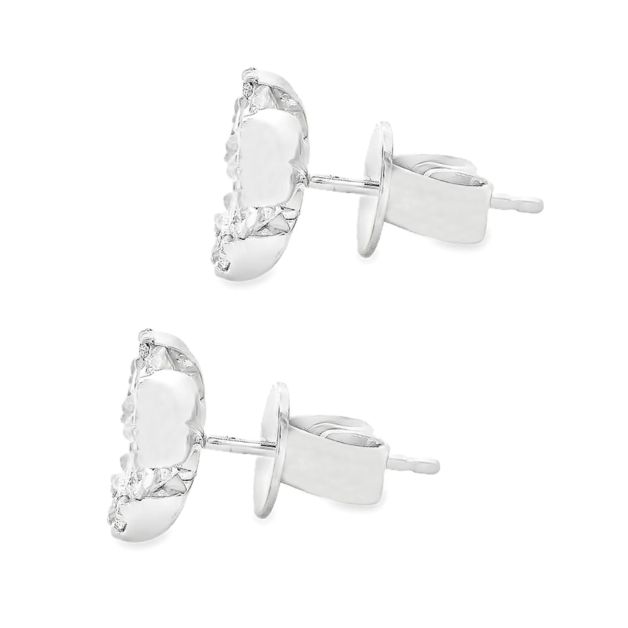 1.64ct 18k White Gold Diamond Cluster Stud Earrings