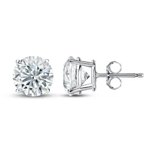 18kt White Gold Diamond Stud Earrings, 2.00TCW