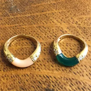 1960’s Cartier Pair of Wave Rings in 18k Gold & Diamonds