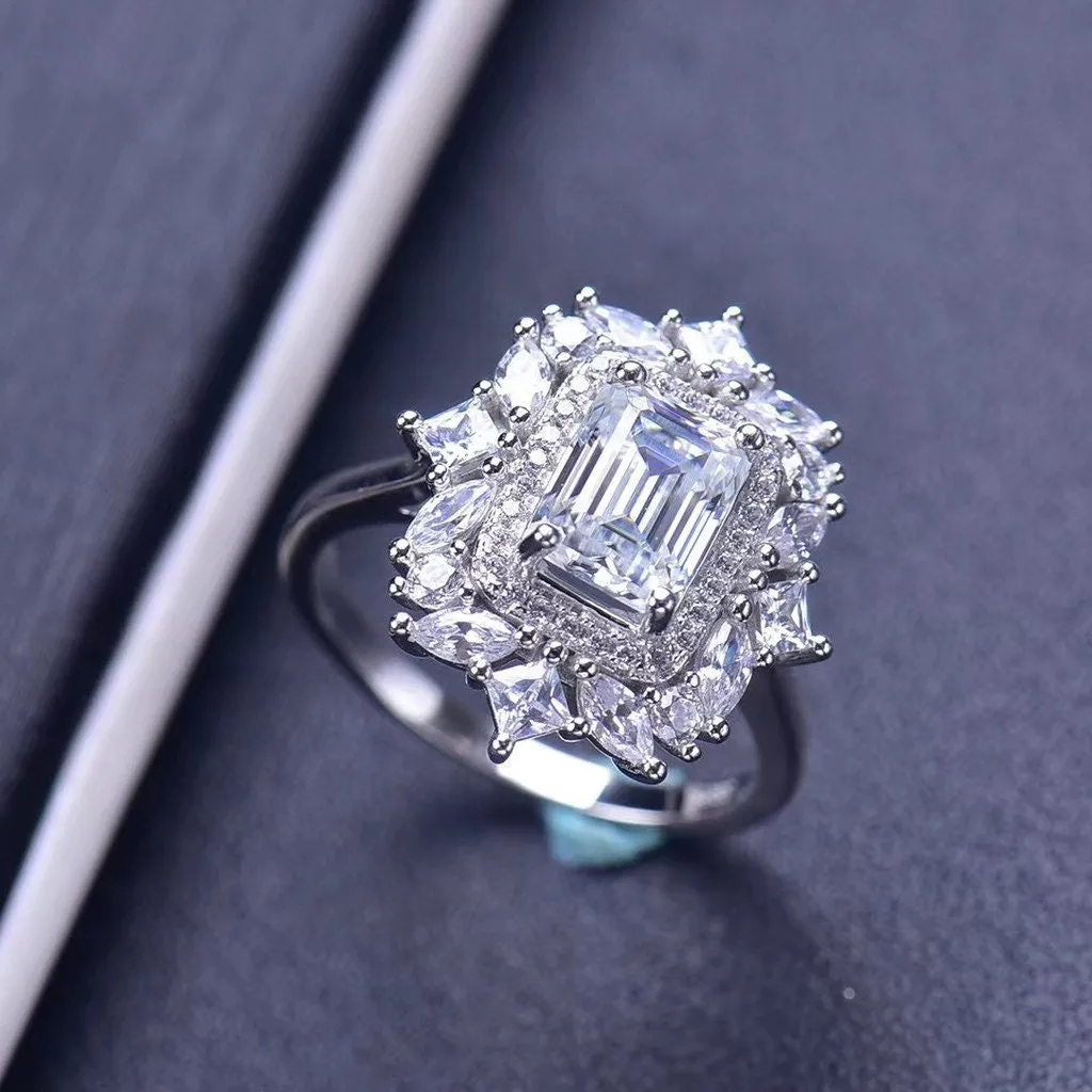2 carat | Womens Engagement Ring | Moissanite Ring