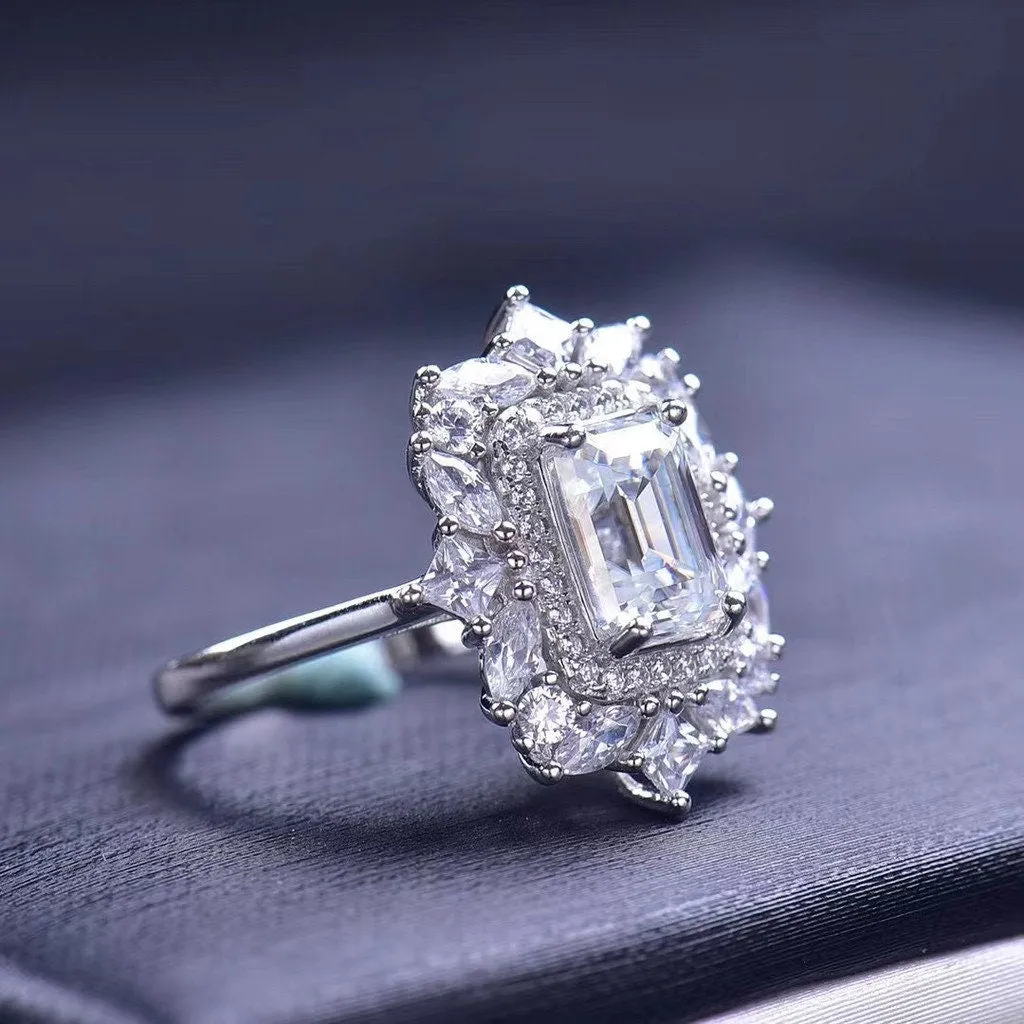 2 carat | Womens Engagement Ring | Moissanite Ring