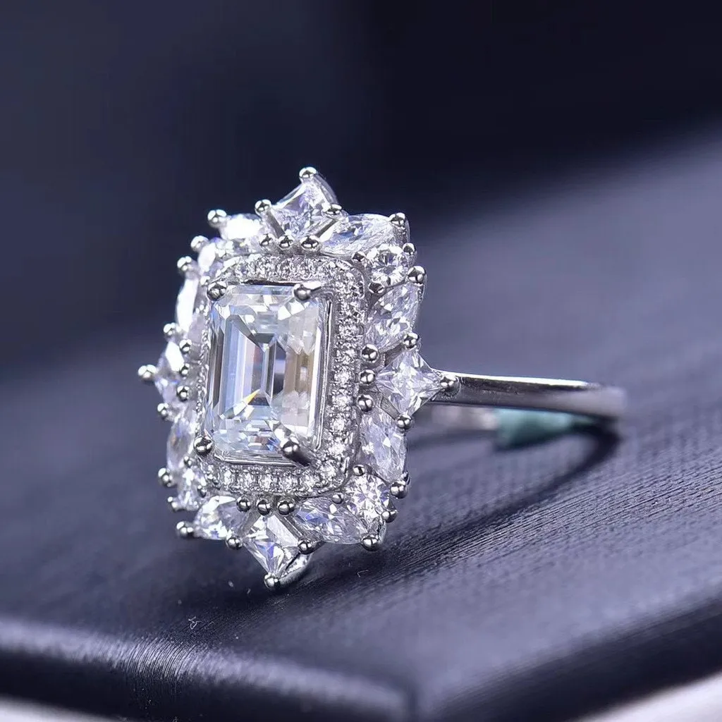 2 carat | Womens Engagement Ring | Moissanite Ring