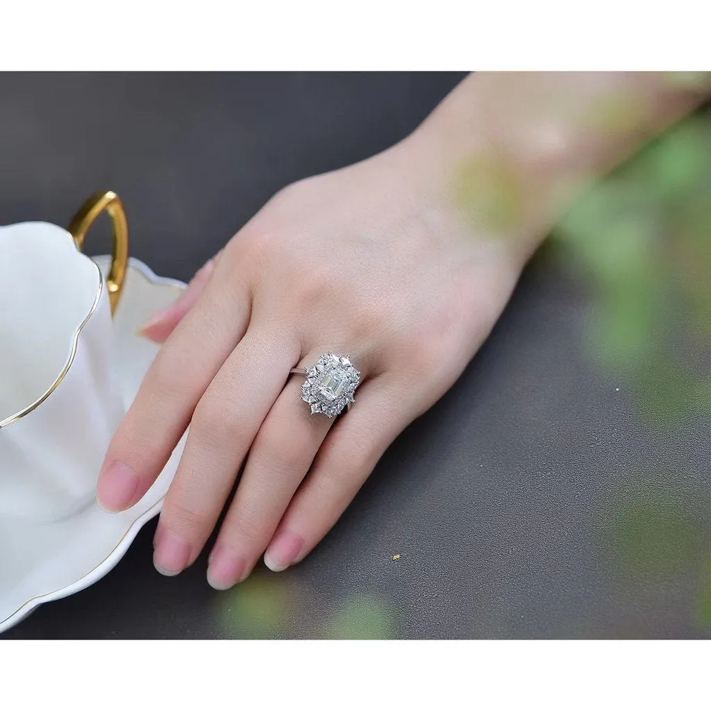 2 carat | Womens Engagement Ring | Moissanite Ring