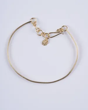 2mm parchment cuff - gold