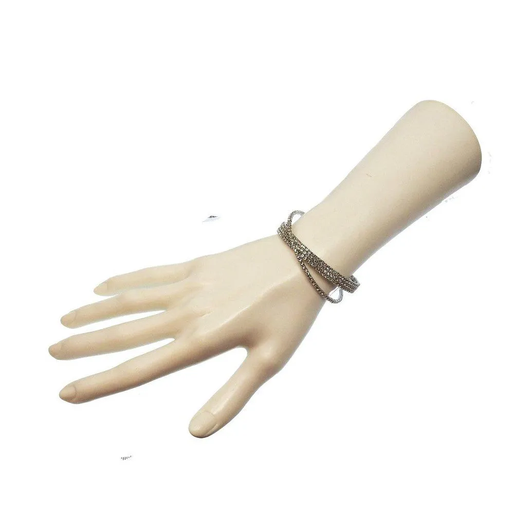 4 Row Crystal Cuff
