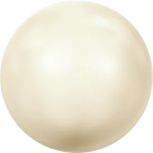 5817 Cabochon Pearls (Half-Drilled), Crystal Creamrose Light Pearl (001 618)