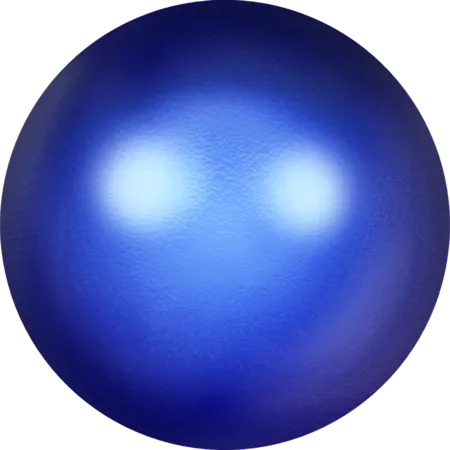 5817 Cabochon Pearls (Half-Drilled), Crystal Iridescent Dark Blue Pearl (001 949)