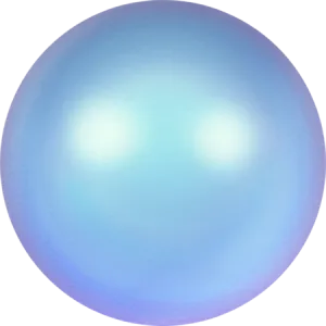 5817 Cabochon Pearls (Half-Drilled), Crystal Iridescent Light Blue Pearl (001 948)