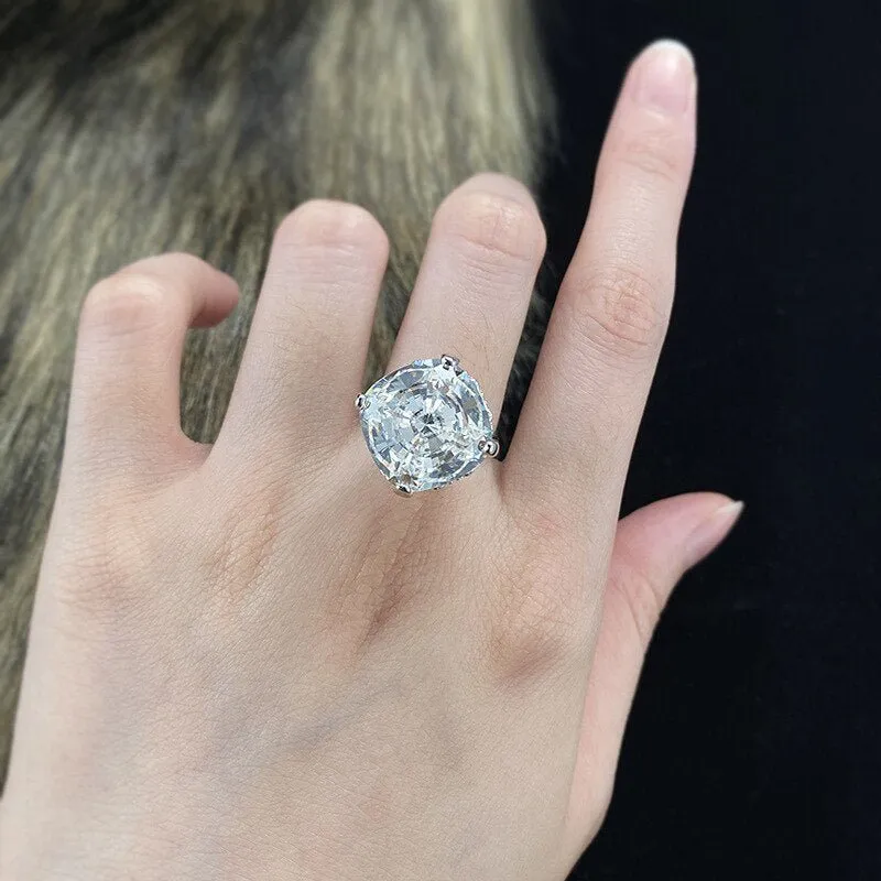 8ct Moissanite Diamond Ring silver Wedding for Women Jewelry