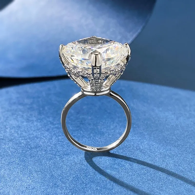 8ct Moissanite Diamond Ring silver Wedding for Women Jewelry
