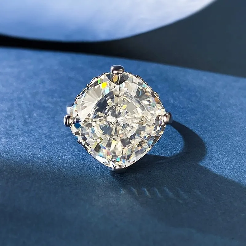 8ct Moissanite Diamond Ring silver Wedding for Women Jewelry