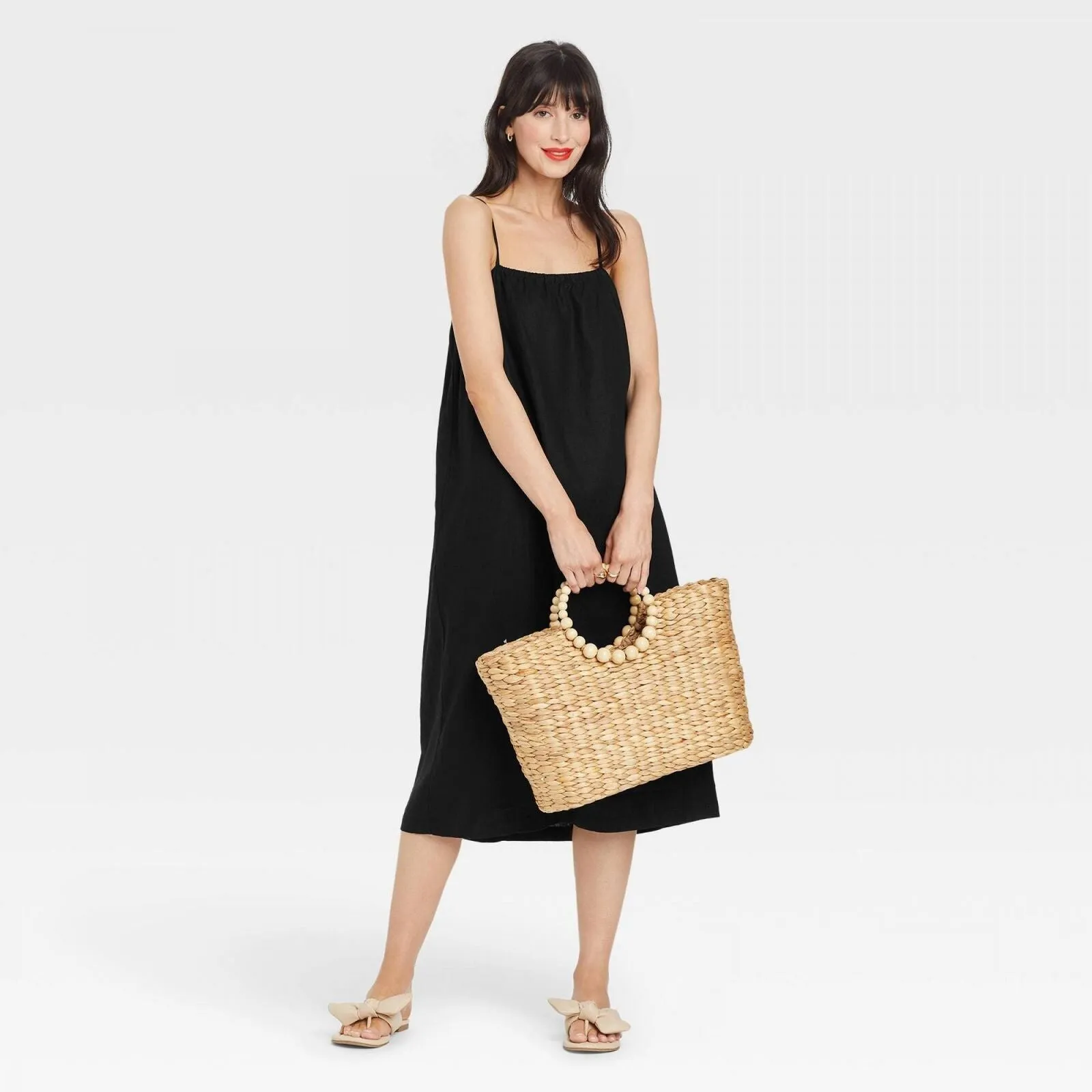 A New Day Womens Easy Linen Tank Dress