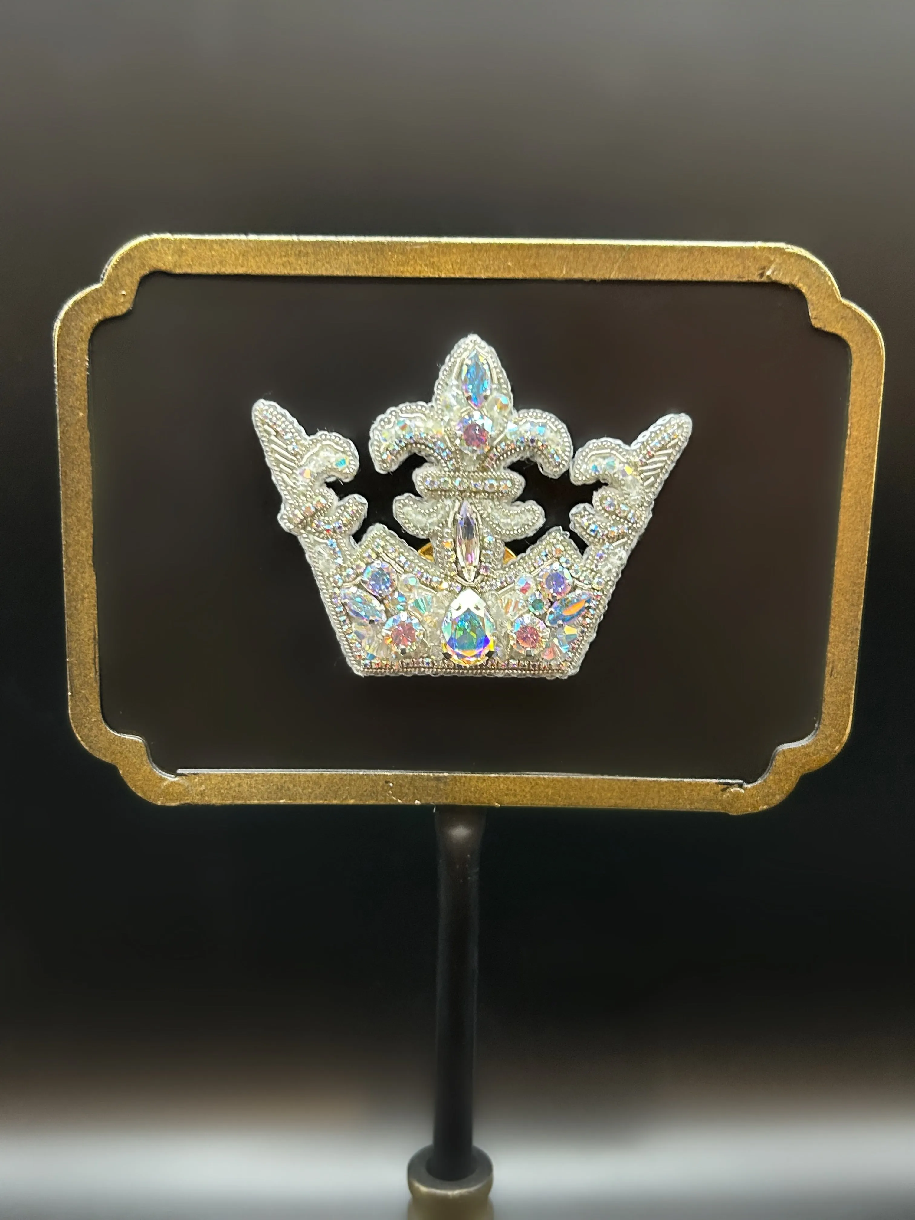 AB Crown Brooch