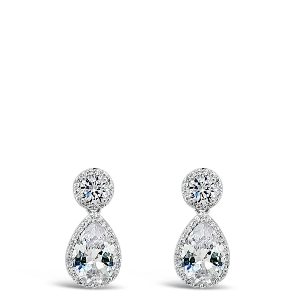 Absolute Silver Small Oval Drop Earrings