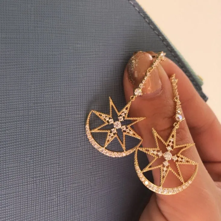 Absolute Statement Drop Earrings - Gold
