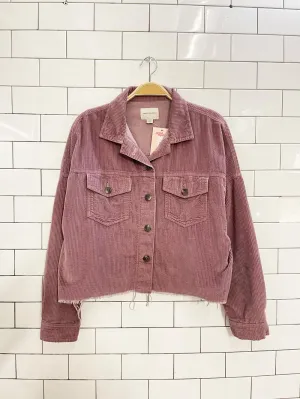 ae chunky cord cropped shirt