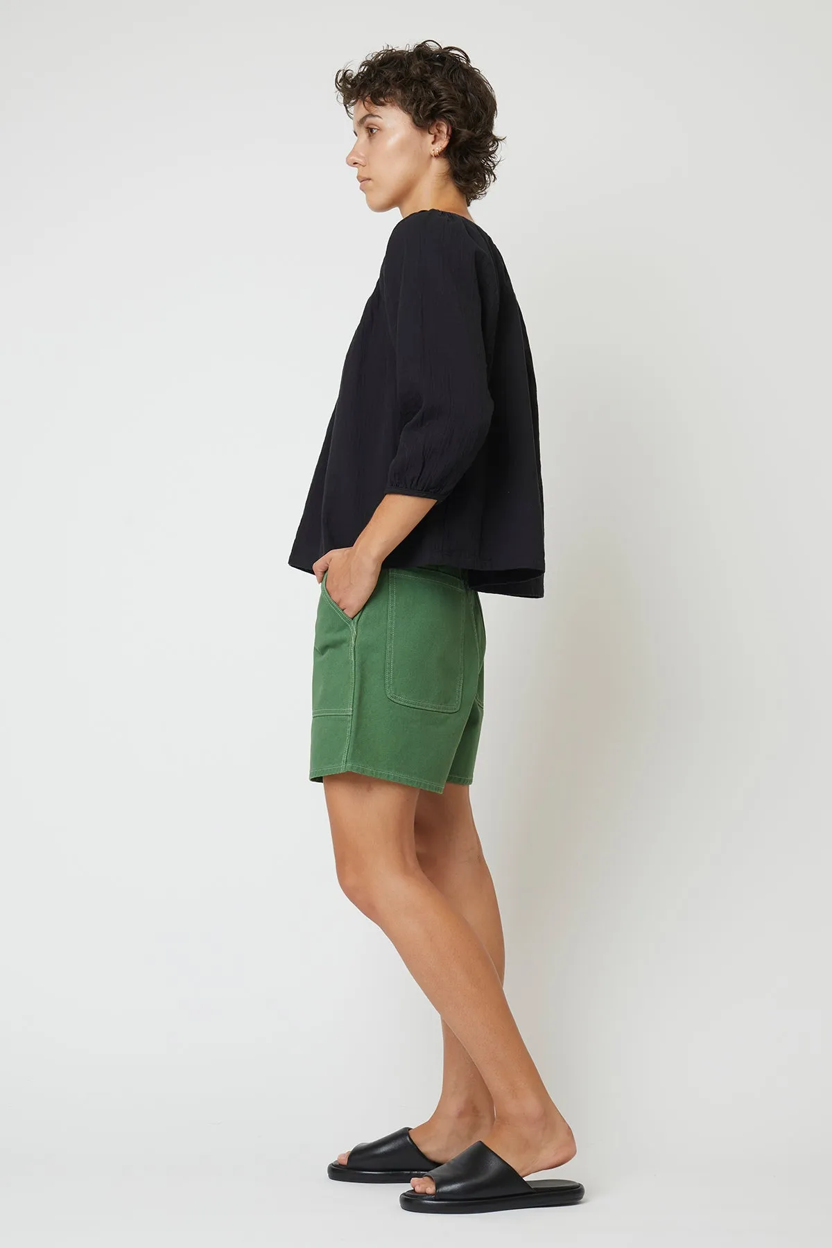 Afton Top in Crinkled Cotton