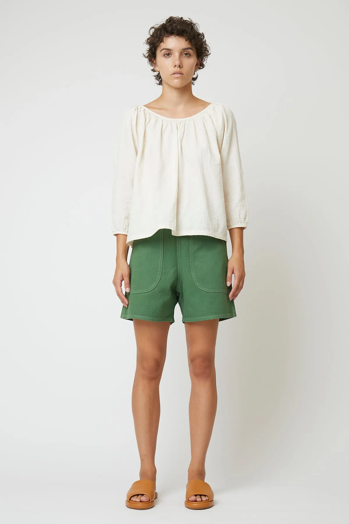 Afton Top in Crinkled Cotton