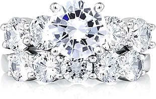 A.Jaffe 5 Stone Diamond Wedding Band