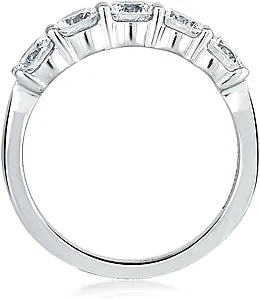 A.Jaffe 5 Stone Diamond Wedding Band
