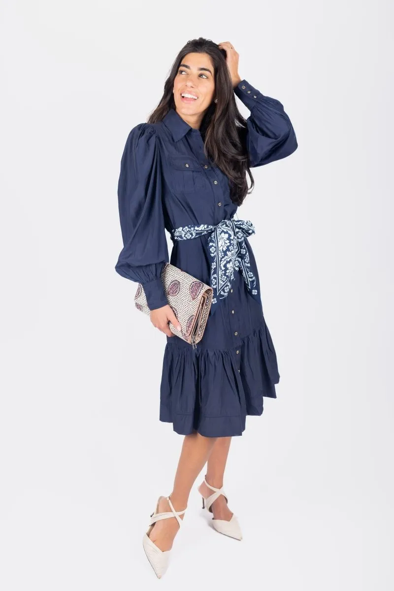 ALEX DRESS 41" (NAVY)
