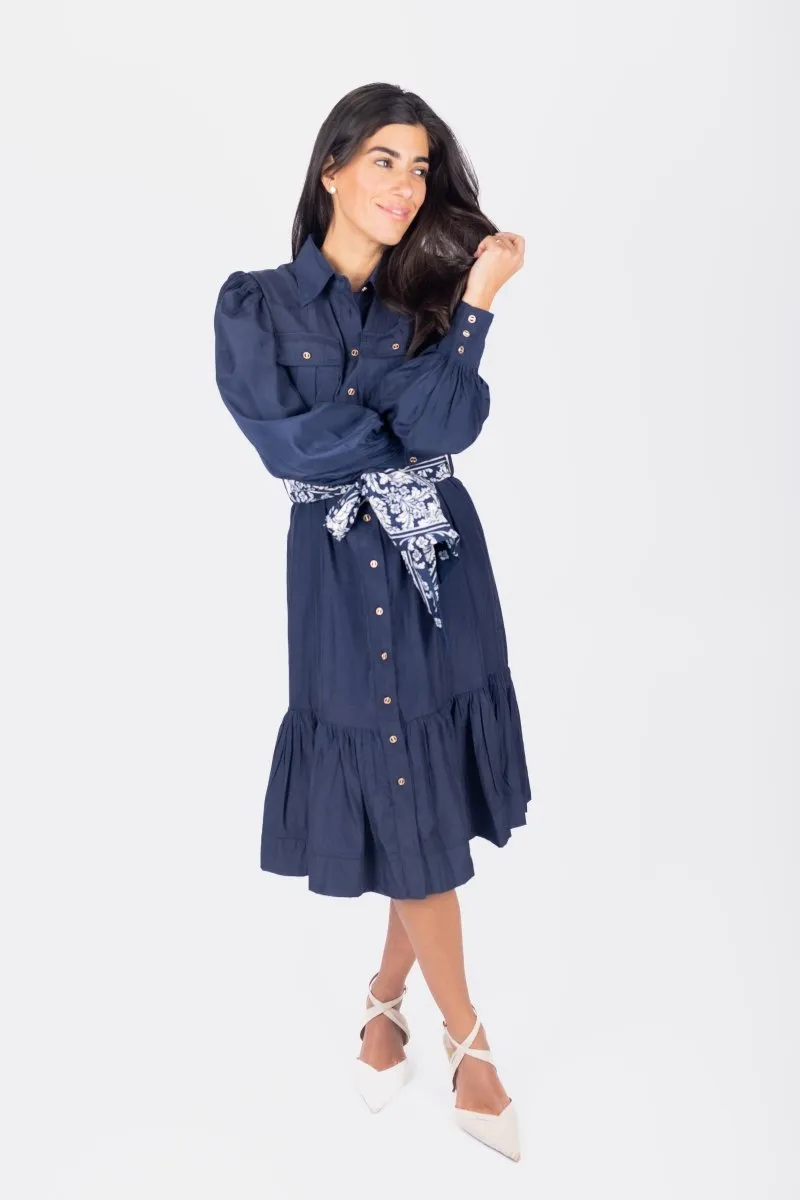 ALEX DRESS 41" (NAVY)