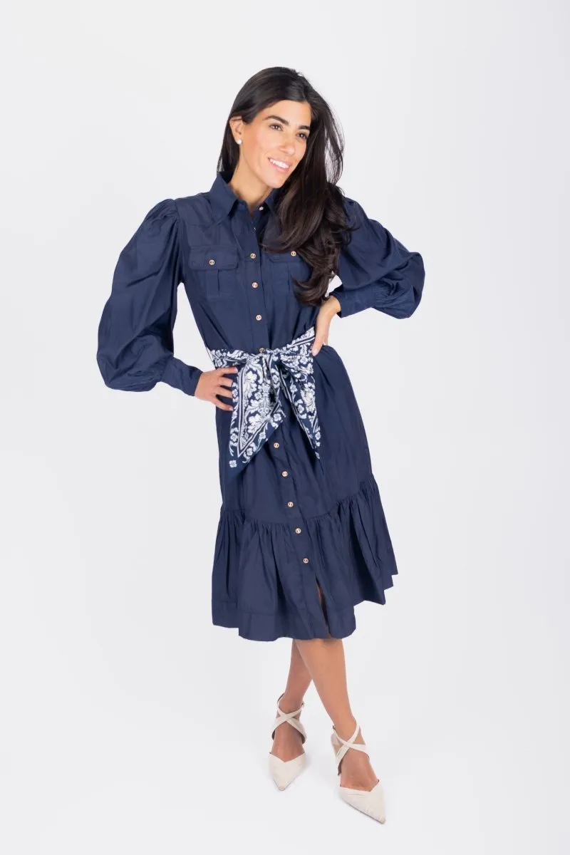 ALEX DRESS 41" (NAVY)