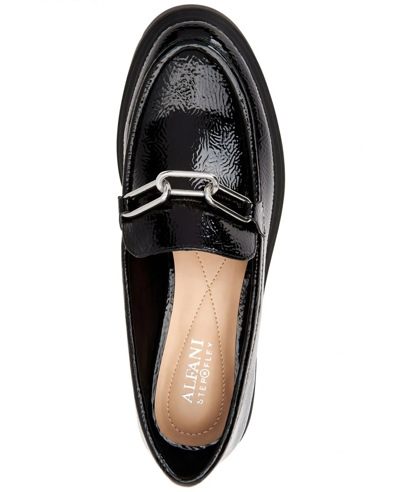 Alfani Womens Galilyao Loafer Flats 10013476700 Black 9M