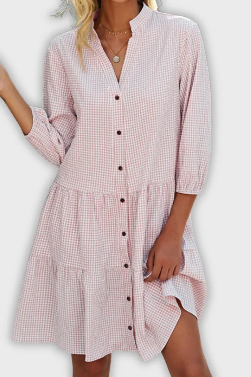 Amaia - Plaid A-Line Dress