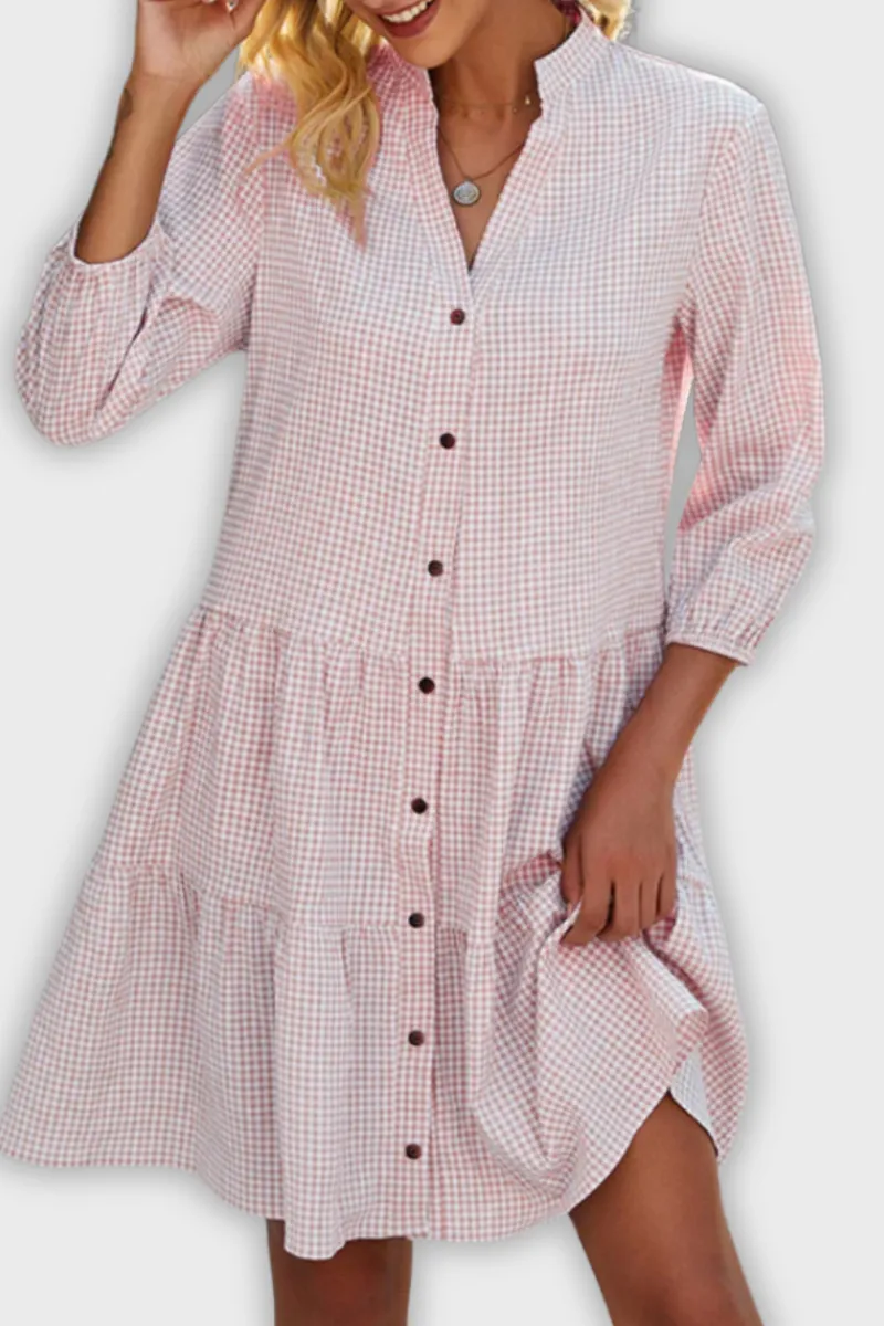 Amaia - Plaid A-Line Dress